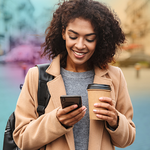 Women mobile coffee